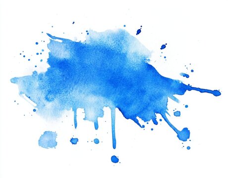 Blue pastel spreading on transparency