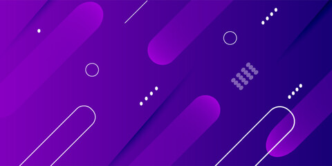 Purple abstract geometric background. Dynamic shapes composition.