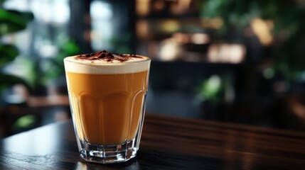 The Coffee in Elegant Glass