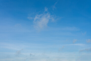 Beautiful blue sky with fluffy white clouds, a perfect day for outdoor activities