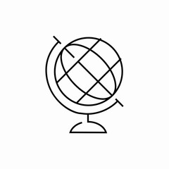 school globe icon sign vector
