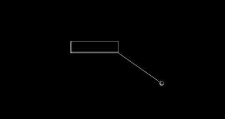 Call Out on black background, copy space	
