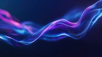 Abstract Digital Wave with Neon Colors