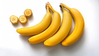 banana fruit, isolated on a clean white background