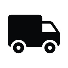 A delivery truck icon representing shipping, logistics, or transportation