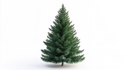 christmas tree isolated on white