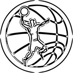 Basketball player icon