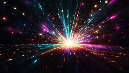 Light Rays and Exploding Particles