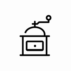coffee grinder icon sign vector