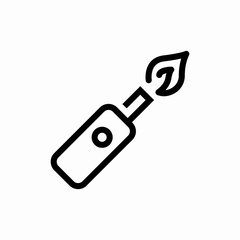 gas stove lighter icon sign vector