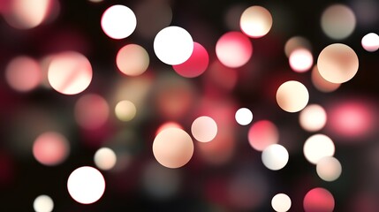 Fototapeta premium Abstract Bokeh Background with Warm Tones and Red and White Lights
