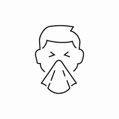 runny nose icon sign vector