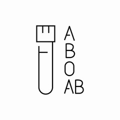 sample tester tube icon sign vector