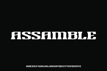 Display alphabet font vector design suitable for headline, poster, logo and many more