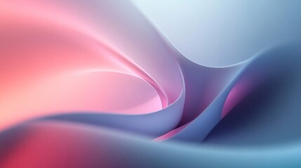 Obraz premium Abstract Swirling Pattern with Pastel Pink and Blue Hues