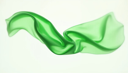 Flying Nylon Bag Isolated on White Background Generative AI