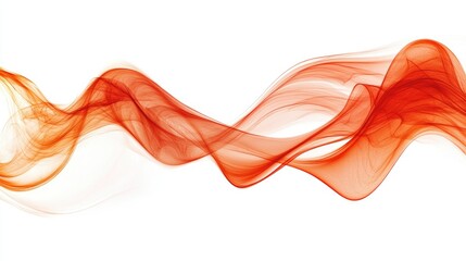 Bright red flames swirling in motion, isolated against a white background, with intense energy and dynamic shapes