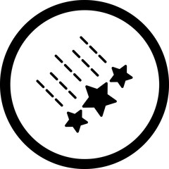 Shooting Stars Icon Design