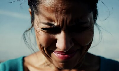 Portrait of Woman Displaying Anger and Displeasure