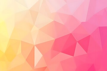 Abstract Geometric Pink Yellow Gradient Background