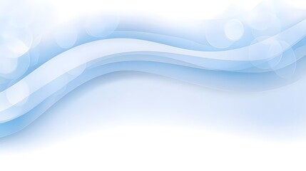 Obraz premium Abstract Blue Waves Background with Soft Bokeh Effect