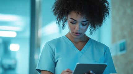 The Nurse with Tablet Device