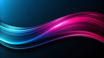 Vivid blue and pink waves dance on a sleek black canvas, ideal for contemporary design projects, delivering an energetic and stylish aesthetic.