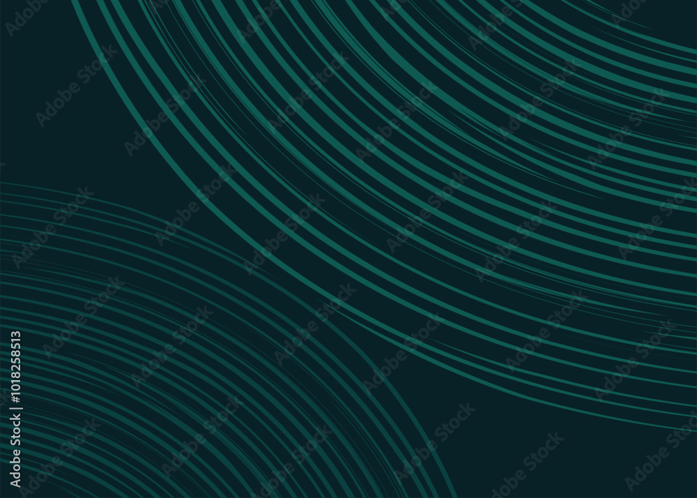 Poster abstract background with seamless curved slash lines pattern