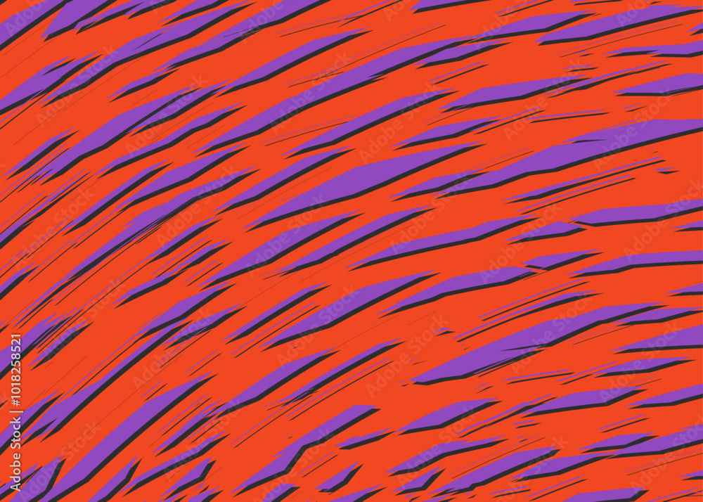 Poster abstract background with curved broken path pattern