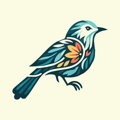 cute bird vector art and illastration