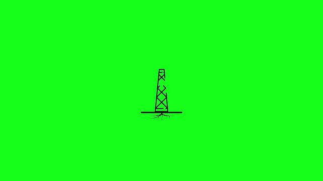 animation video of the fracking icon.
