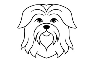Printable Shih Tzu Coloring Page for Pet Lovers and Artists
