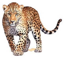 Fototapeta premium PNG Wildlife leopard cheetah animal.
