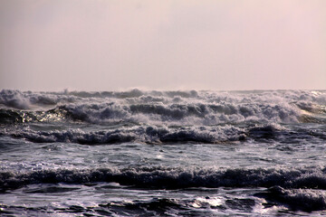 Crashing waves of the Indian ocean, waves of the sea