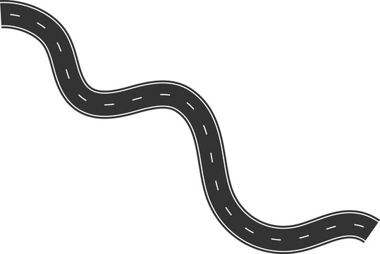 Street and road elements for city map, highway, traffic