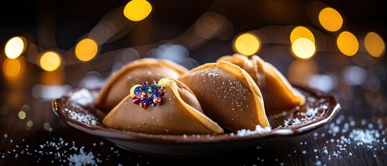 Fortune Cookies with Festive Lights
