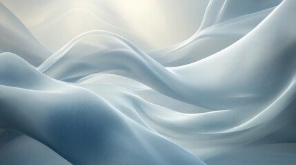 Obraz premium Abstract Wavy Blue and White Fabric Background