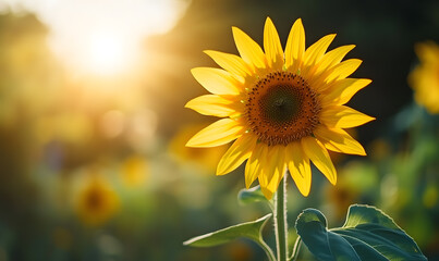 Fototapeta premium Dreamlike Landscapes and Mystical Gardens with Vibrant Flowers and Glowing Nature