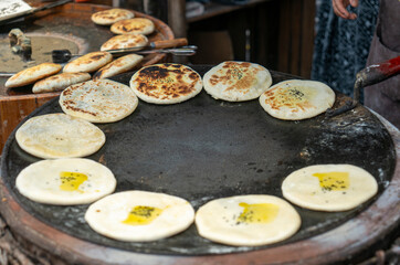 Chinese traditional snack brown sugar pancake