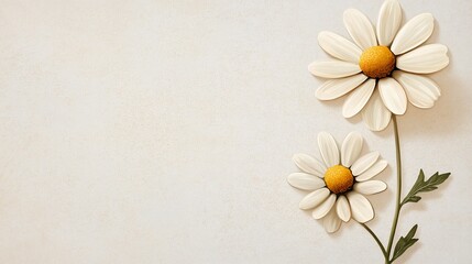 Obraz premium Elegant White Daisies on a Soft Background