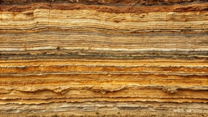 Layered rock formations reveal a timeline of geological history, showcasing the intricate patterns of nature's artistry.