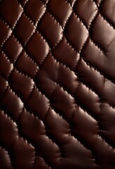 Fototapeta premium detailed close luxurious leather grain showcasing texture richness stunning visual appeal, artisanal, authentic, attractive, breathtaking, creamy