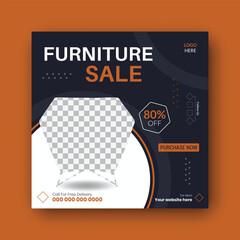 furniture sale social media post design