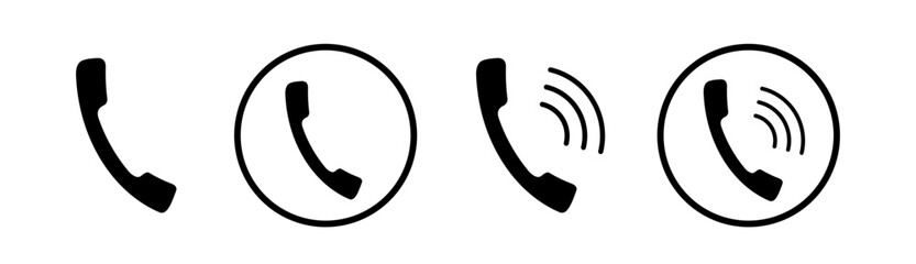 Phone call icon. Telephone icon symbol. Call icon vector. Vector illustration