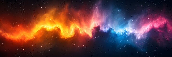 Fototapeta premium Energetic color gradients for creative projects, banner with copy space