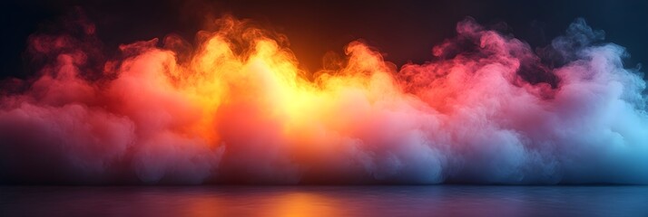 Obraz premium Energetic color gradients for creative projects, banner with copy space