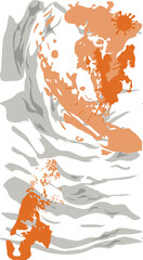 Abstract hand drawn seamless pattern with geometric and brush painted elements. brush textured colorful background. Modern poster, card, textile, wallpaper template, wrapping paper designs.
