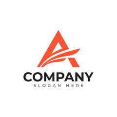 vector letter a logo premium template