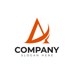 vector letter a logo premium template