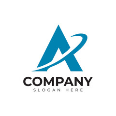 vector letter a logo premium template
